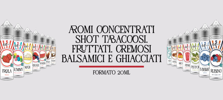 Produzione aromi concentrati 20+40ml