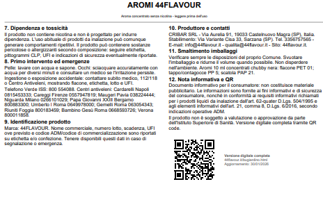 Il Bugiardino su aromi